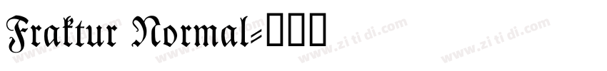 Fraktur Normal字体转换